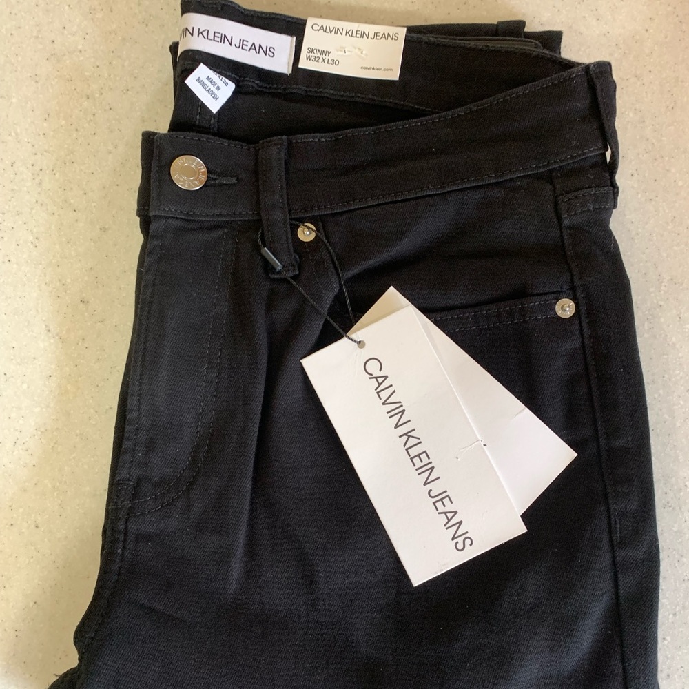 Men’s Calvin Klein forever black skinny jeans